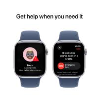 Pametna ura APPLE Watch S10 GPS, 46mm Silver Alu Case with Denim Sport Band - S/M