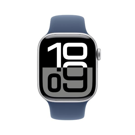 Pametna ura APPLE Watch S10 GPS, 42mm Silver Alu Case with Denim Sport Band - S/M