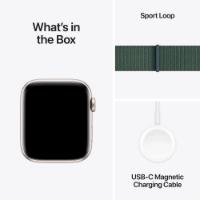 Pametna ura APPLE Watch SE2 V3 GPS, 44mm Starlight Alu Case with Lake Green Sport Loop