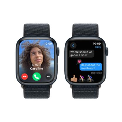 Pametna ura APPLE Watch S9 GPS, 45mm Midnight Alu Case w Midnight Sport Loop