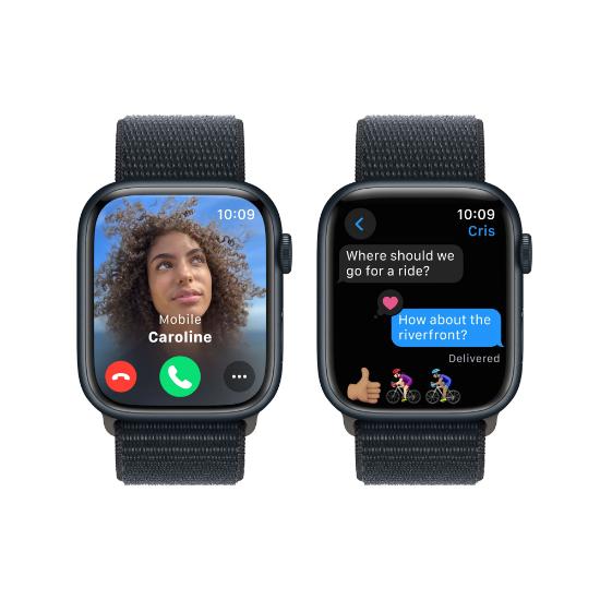 Pametna ura APPLE Watch S9 GPS, 45mm Midnight Alu Case w Midnight Sport Loop