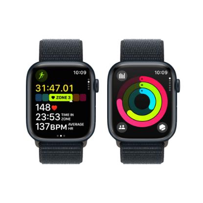Pametna ura APPLE Watch S9 GPS, 45mm Midnight Alu Case w Midnight Sport Loop