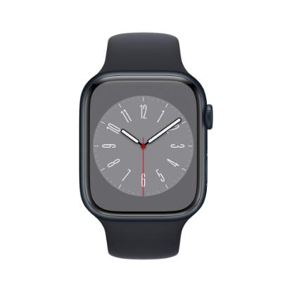 Pametna ura Apple Watch S8 GPS, 45mm Midnight Aluminium Case with Midnight Sport Band - Regular