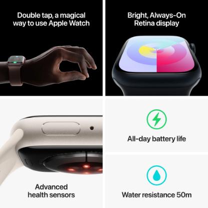 Pametna ura APPLE Watch S9 GPS, 45mm Midnight Alu Case w Midnight Sport Loop