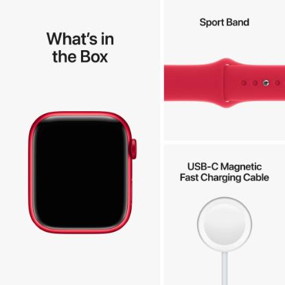 Pametna ura Apple Watch S8 GPS, 45mm Red Aluminium Case with Red Sport Band - Regular