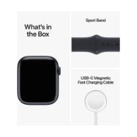 Pametna ura Apple Watch S8 GPS, 45mm Midnight Aluminium Case with Midnight Sport Band - Regular