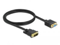 Kabel DELOCK, DVI 12+5 (M) na VGA (Ž), 1m