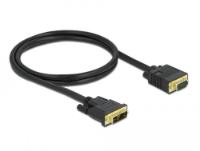 Kabel DELOCK, DVI 12+5 (M) na VGA (M), 1m