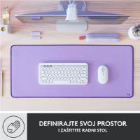 Podloga za miško, LOGITECH Desk Mat Studio, soft, vijolična