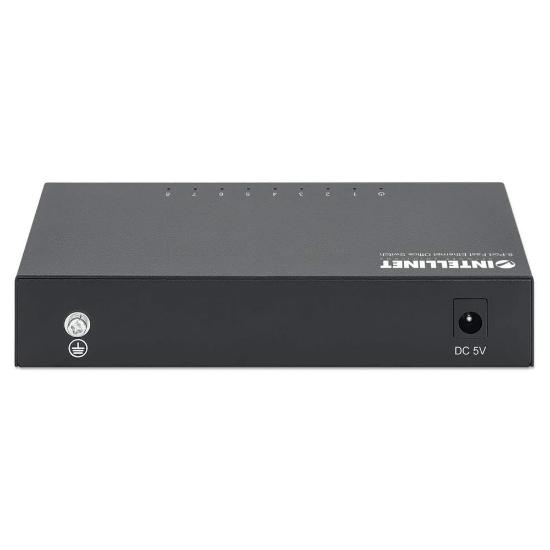 Switch INTELLINET 523318, 10/100 Mbps, 8-port, metalno kućište, kabel Cat5e 1m