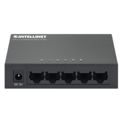 Switch INTELLINET 523301, 10/100 Mbps, 5-port, metalno kućište, kabel Cat5e 0,5m