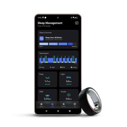 Pametni prsten HIFUTURE FutureRing M 60mm, praćenje aktivnosti, srebrno-crni