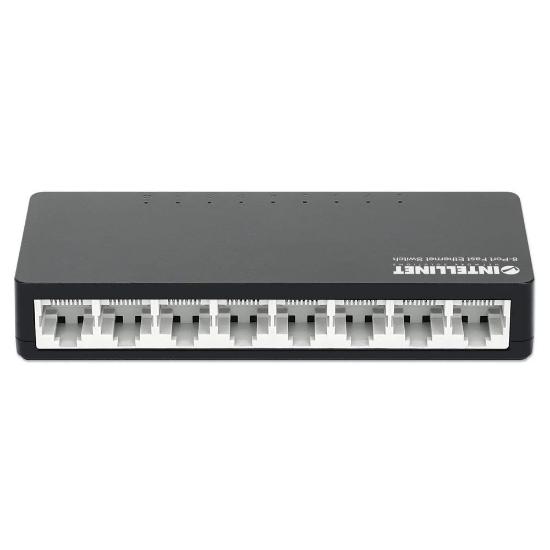 Switch INTELLINET 561730, 10/100 Mbps, 8-port, plastično kućište, kabel Cat5e 1m