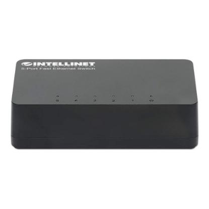 Switch INTELLINET 561723, 10/100 Mbps, 5-port, plastično kućište, kabel Cat5e 0,5m