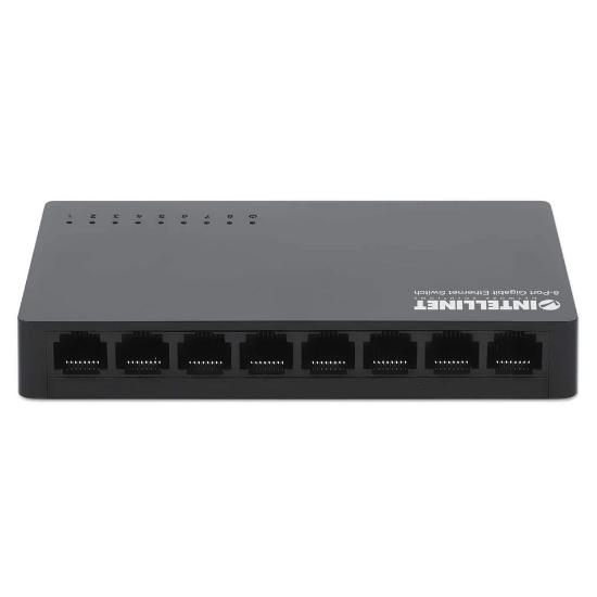 Switch INTELLINET 561754, 10/100/1000 Mbps, 8-port, plastično kućište, kabel Cat6 1m