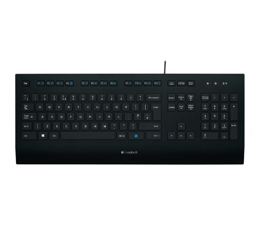 Tipkovnica LOGITECH K280, črna, USB