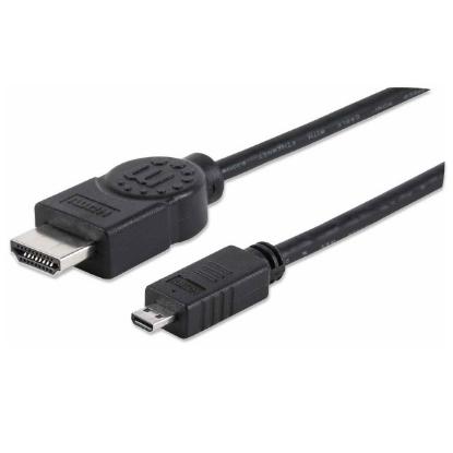 Kabel MANHATTAN, HDMI (M) na micro HDMI (M), ARC, 3D, 4K@30Hz, 2.0m