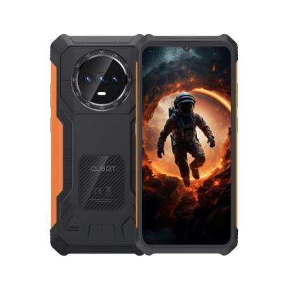 Pametni telefon CUBOT King Kong ES, 6,56", 6GB, 128GB, Android 14, crno-narančasti + Pametni sat CUBOT C28, črni