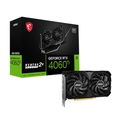 Grafična kartica MSI GeForce RTX 4060 Ti Ventus 2X Black 8G E1 OC, 8GB GDDR6