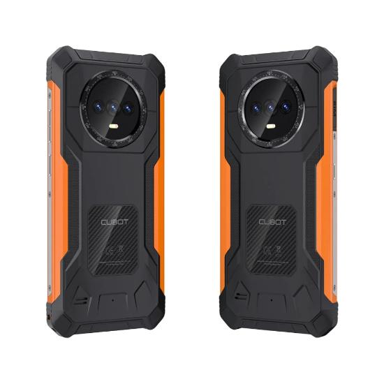 Pametni telefon CUBOT King Kong ES, 6,56", 6GB, 128GB, Android 14, crno-narančasti + Pametni sat CUBOT C28, črni