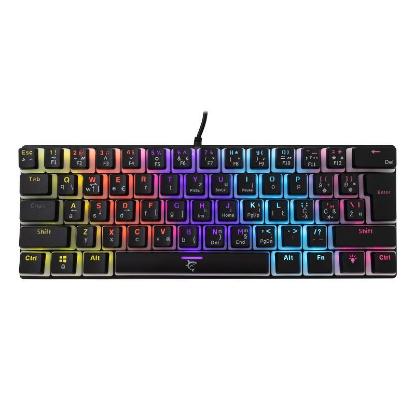 Tipkovnica WHITE SHARK GK-2202 Ashiko, RGB, plavi switch, mehanička, UK/HR, črna, USB