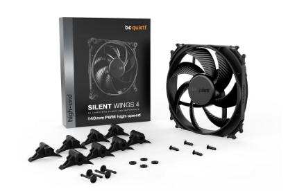 Ventilator BE QUIET Silent Wings 4 High-speed, 140mm, 1900 okr/min, PWM, črni