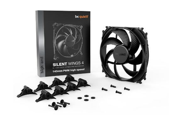 Ventilator BE QUIET Silent Wings 4 High-speed, 140mm, 1900 okr/min, PWM, črni