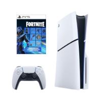 Igralna konzola SONY PlayStation 5 Slim D Chassis, 1TB SSD, Blu-ray, DualSense kontroler, bela, Fortnite Cobalt Star Voucher