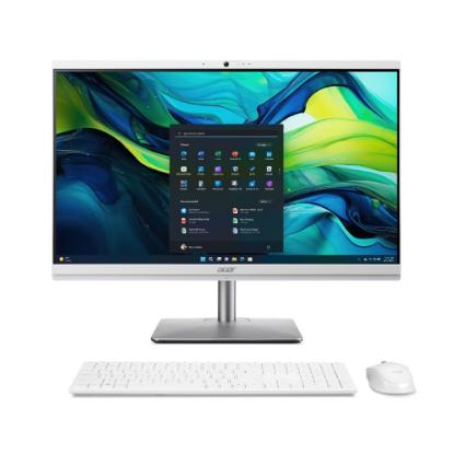 Računalnik AiO ACER Aspire C24 DQ.BM4EX.004 / 23,8" FHD IPS, Core Ultra 5 125U, 16GB, 1TB SSD, Intel HD Graphics, WiFi, tipkovnica, miš, Windows 11, belo