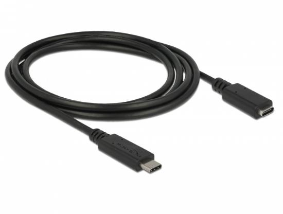 Kabel DELOCK, USB-C 3.1 (M) na USB-C 3.1 (Ž), 1.5m, crni