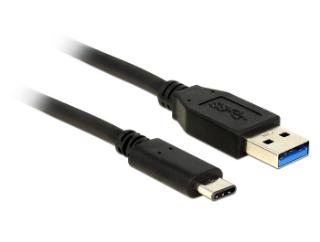 Kabel DELOCK, USB-A 3.2 (M) na USB-C (M), SuperSpeed, 0.5m