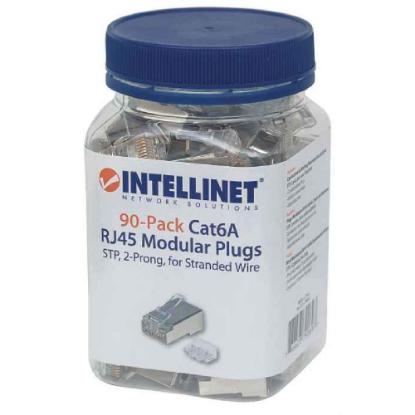 STP konektor INTELLINET CAT6A, RJ45, dvostruki zupčasti terminal - 90 komada
