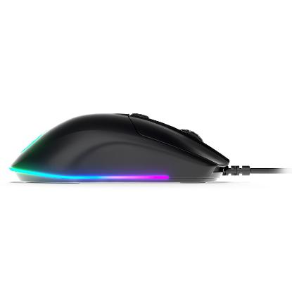 Miška STEELSERIES Rival 3, optički, RGB, 8500 CPI, mat črni, USB