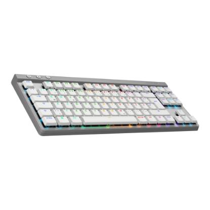 Tipkovnica LOGITECH Gaming G515 Lightspeed TKL, Tactile switch, RGB, mehanička, brezžična, US Layout, USB, bela
