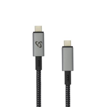 Kabel SBOX, USB-C 3.1 (M) na USB-C 3.1 (M), 100W, 1.5m, črni