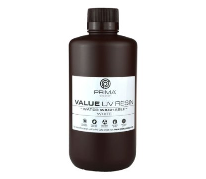 Smola za 3D printer PRIMA CREATOR Water Washable UV Resin, 1000ml, bijela