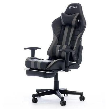 Gaming stolica BYTEZONE Python, crno-sivi