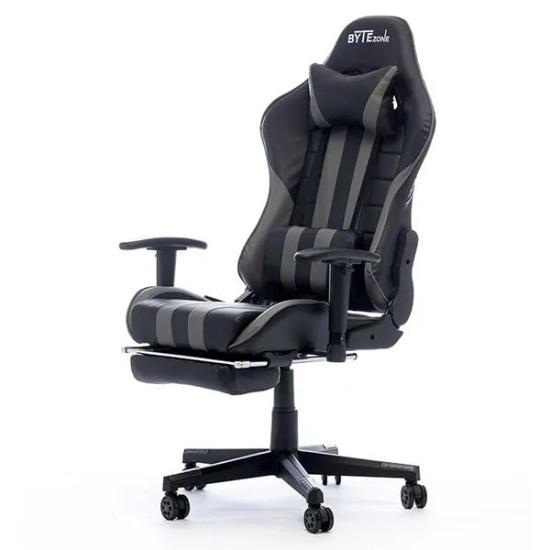 Gaming stolica BYTEZONE Python, crno-sivi