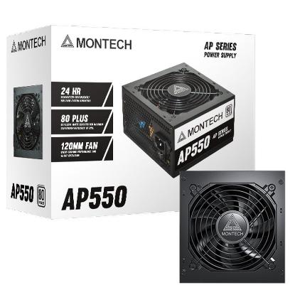 Napajlnik 550W, MONTECH APX550, ATX, 120mm vent. 80+ White