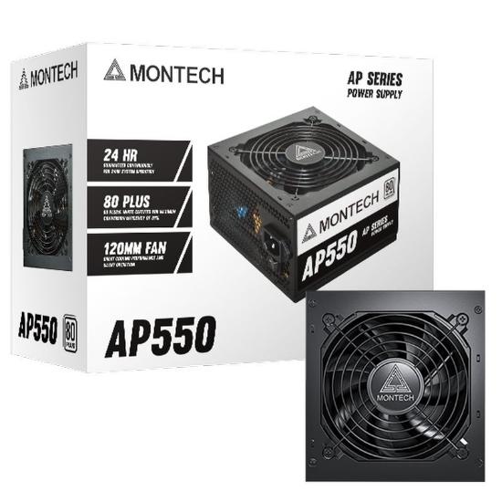 Napajlnik 550W, MONTECH APX550, ATX, 120mm vent. 80+ White