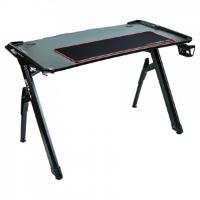 Gaming stol BYTEZONE GT06 Advanced, LED-RGB, podloga za tipkovnicu/miš, crni