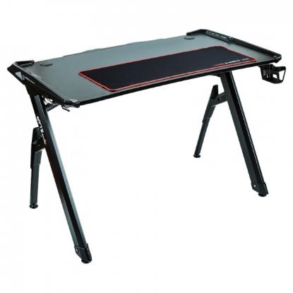 Gaming stol BYTEZONE GT06 Advanced, LED-RGB, podloga za tipkovnicu/miš, crni