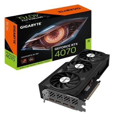 Grafična kartica GIGABYTE GeForce RTX 4070 Windforce OC, 12GB GDDR6X