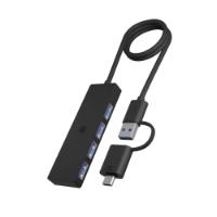 USB HUB ICY BOX IB-HUB1424-C3, USB-A/C na 4x USB-A 3.2 Gen 1