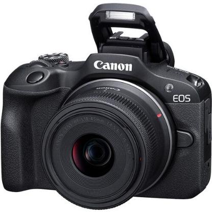 Digitalni fotoaparat CANON EOS R100 18-45 + 55-120, 25.8 Mpx, UHD 4K, crni