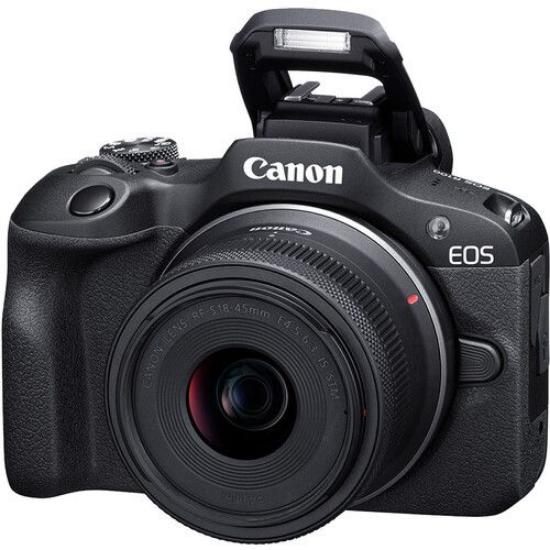 Digitalni fotoaparat CANON EOS R100 18-45 + 55-120, 25.8 Mpx, UHD 4K, crni