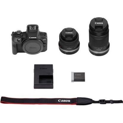 Digitalni fotoaparat CANON EOS R100 18-45 + 55-120, 25.8 Mpx, UHD 4K, crni