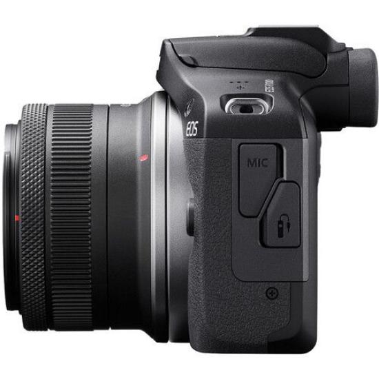 Digitalni fotoaparat CANON EOS R100 18-45 + 55-120, 25.8 Mpx, UHD 4K, crni