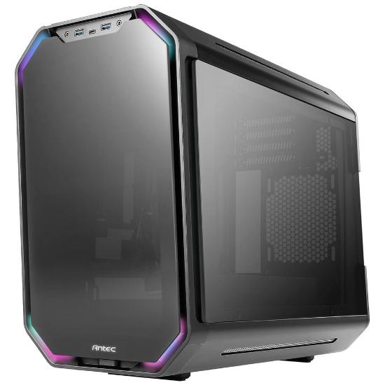 Ohišje ANTEC Dark Cube, MINI, mATX, črno, bez napajalnika