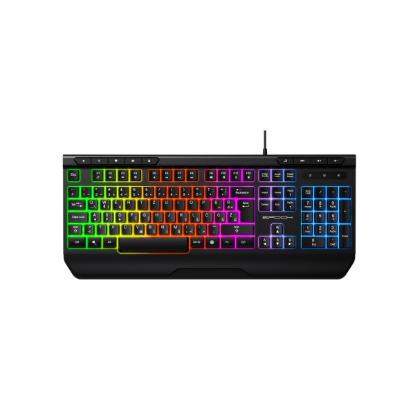 Tipkovnica EPOCH Tethys, Rainbow, membranska, črna, UK/SLO/HR layout, USB